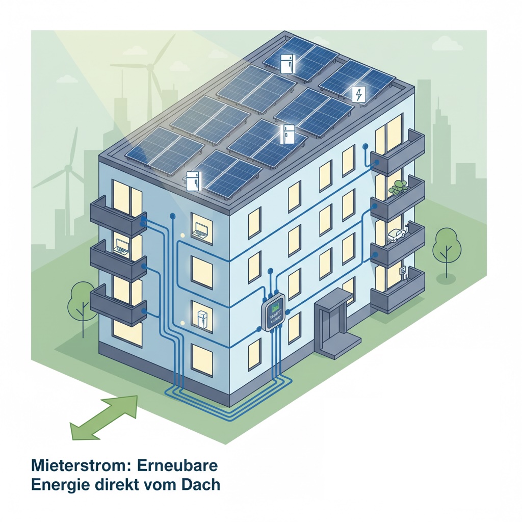 Mieterstrom: So wird das Dach Ihres Mehrfamilienhauses zur Einnahmequelle und zum Beitrag zur Energiewende